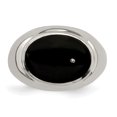 thumbnail image 5 of Sterling Silver Polished Black Onyx Ring QR6987, 5 of 6