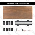 thumbnail image 4 of FRMSAET Accesorios para muebles Productos de oficina Trajes Hardware 20/24/30 pulgadas Bandeja para cajón de teclado Soporte de madera Debajo del escritorio Plataforma de altura ajustable. (24 pulgada, 4 of 5