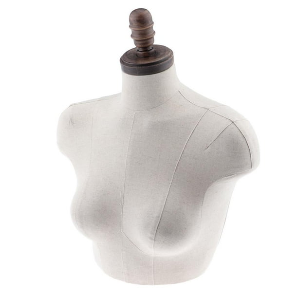 Torso de Maniquí Femenino Soporte de Busto Modelo de Exhibición de Ropa Mujer