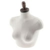 White Female Mannequin Torso Dress Form Upper Body Bust Stand Display w/ Top