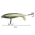 thumbnail image 3 of Señuelos de pesca de hélice 10 cm cebo duro artificial de superficie falsa (plata negra), 3 of 5