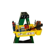 Rack-A-Tiers Ladder Mate Plastic Caddy Tool And Accessories Tray, Yellow