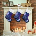 thumbnail image 6 of GZHJMY Sun Moon and Stars Christmas Stockings, Personalized Large Christmas Stocking, Cute Snowflake Stockings 18" for Xmas Decorations and Holiday Family Party Decor Xmas Gifts 2PCS, 6 of 7