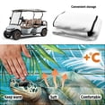 thumbnail image 6 of Uourmeti Golf Cart Seat Covers, Compatible with Club Car Golf Cart, Suitable for 2-Seat Golf Carts with Pockets, Tropical Sea Turtle, 6 of 8