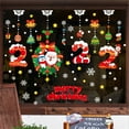 thumbnail image 5 of Xinwanna 2Pcs Christmas Window Stickers Water Proof Colorful Double-side Multi-style Xmas Holiday Window Static Clings for Stores (Type 14), 5 of 13