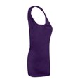 thumbnail image 5 of GEWSEY Yoga Tank Tops for Women Loose Fit Workout Shirts Sexy Open Back Activewear Athletic Clothes Soft Sports Tank Top (Purple, XXL), 5 of 6