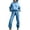 blue, variant on LNGOOR Pants for Women Women Jogger Outfit Matching Sweat Suits Long Sleeve Hooded Sweatshirt and Sweatpants 2 Piece Sports Sets with Pockets