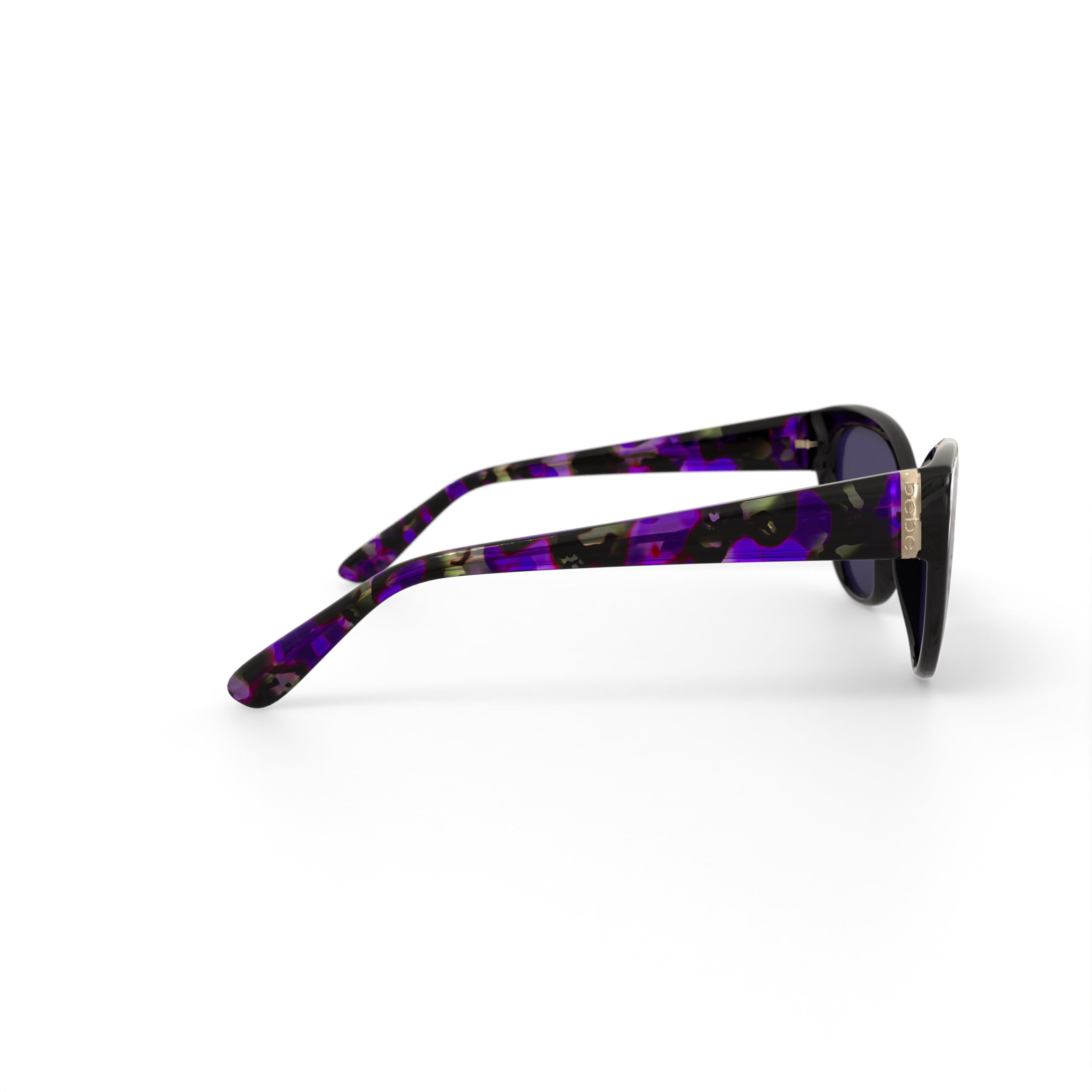 bebe Women's Rx'able Fashion Sunglasses, BBOS1003, Black, 54-17-140, with Case