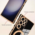 thumbnail image 2 of for Samsung Galaxy S23 Ultra 5G Case [Support Magsafe] Love Heart Pattern Magnetic Plating Luxury Elegant Case Camera Protector Soft Shockproof Protective Corner Back Cover -Black, 2 of 11