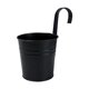 thumbnail image 3 of Maceta colgante para flores, contenedor para almacenar cebollas, con agujeros de drenaje, decorativa para exteriores. negro, 3 of 8