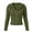 Army Green, variant on Women's Ribbed Knit Zip Up Cropped Hooded Sweatshirt,Women’s Lightweight Sweaters Jacket with Long Sleeve, Women's ,Size S-2XL