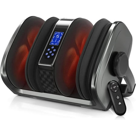 TISSCARE Foot Massager with Heat: FSA HSA Eligible Shiatsu Foot Massager for Plantar Fasciitis, Neuropathy, Circulation and Pain Relief for Foot Calf Gifts for Women Men