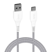 onn 6ft Braided USB-C to USB-A Charging Cable