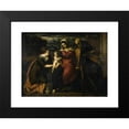 thumbnail image 2 of Giovanni Galizzi 14x12 Black Modern Framed Museum Art Print Titled - The Holy Family with Mary Magdalene, 2 of 5