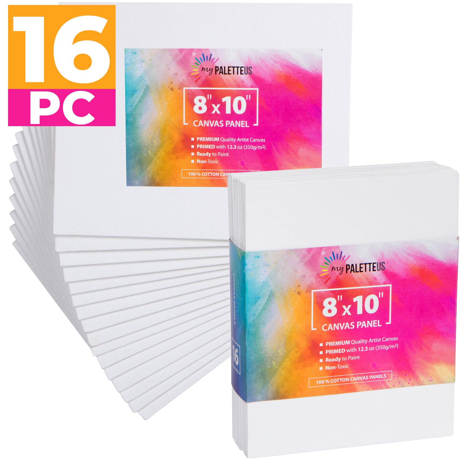 Painting Canvas Panels Canvases for Painting Value Pack of 16