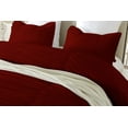 thumbnail image 4 of DNG Creations 1 Piece Ruched Pattern Duvet Cover 100% Egyptian Cotton, 800 TC- With Zipper Closure & Corner Ties ( Solid Burgundy - Oversized Queen ), 4 of 4