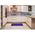 thumbnail image 5 of Ahgly Company Indoor Square Patterned DarkBlue Area Rugs, 7' Square, 5 of 6