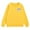 Yellow, variant on KAUOD Girls Cotton Crew Neck Sweatshirts Cute Heart Print Ribbed Cuffs Pullover Sweater Teen Kids Long Sleeve Shirt Tops
