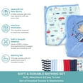 Spasilk Bath Hooded Towels & Washcloths Set for Babies, 23Piece Gift