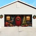 thumbnail image 3 of Christmas Garage Door Banner 7x16 ft, Vintage Believe Train Garage Door Cover with Polar Express Santa, Large Outdoor Wall Decor for Xmas Eve Holiday Backdrop, 3 of 5