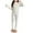 Beige, variant on Cethrio Girls Thermal Pajama Sets, Two Piece Soft Long Sleeve Winter Sleepwear Loungewear Pink Size 14-16