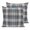 Beige, Gray, White, variant on Pillow Covers 16x16 Set of 2, Gray Black Buffalo Plaid Throw Pillow Covers Decorative Couch Cushion Cover, White Farmhouse Modern Striped Microfiber Soft Pillowcases for Bedroom Living Room Sofa