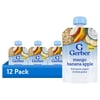 (12 pack) Gerber Toddler Food, Mango Banana Apple, Fruit Puree, Yogurt & Whole Grains Pouches 3.5 oz