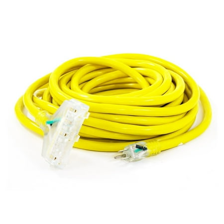 DuroMax XPC10100C 100-Foot 10 Gauge Triple Tap Extension Power Cord