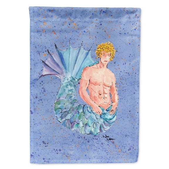 Carolines Treasures 8347-FLAG-PARENT Merman Merman Flag  multicolor