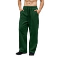thumbnail image 3 of Pants for Mens Drawstring Waist Wide-Leg Loose-Fitting Long Pants Sports Pants With Pockets Sizes XS-2XL, 3 of 7