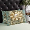 thumbnail image 4 of Vintage Golden Art Throw Pillow Cover 20 x 36 Inch Decorative Pillow Cover Retro Abstract Art Lumbar Pillowcase Seasonal Rectangle Cushion Case for Couch Sofa Bed Living Room, 4 of 7