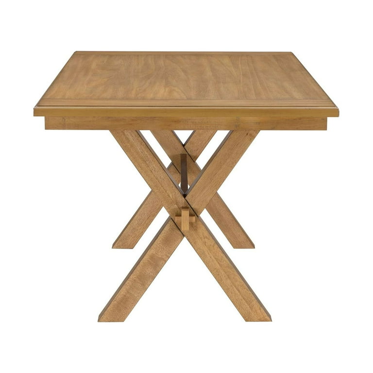Better Homes Gardens Maddox Crossing Dining Table Light Honey Finish Walmart