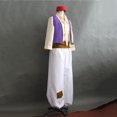 thumbnail image 5 of Disfraz de Príncipe de la lámpara de Aladino de Anime, disfraz de Cosplay para fiesta de baile de hombre, disfraz de Cosplay de película para fiesta de máscaras de Halloween, 5 of 5