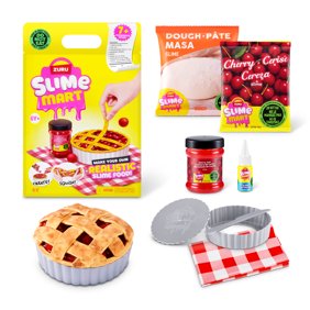 Slime Mart Shopping Bag Cherry Pie by ZURU - Play Food Themed DIY Slime Kit for Kids Ages 6 