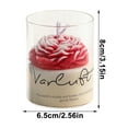 thumbnail image 4 of Fiudx Vela Romántica con Aroma a Peonía, Diseño Artesanal de Cera, Fragancia Duradera, Elegante Decoración Del Hogar, Regalo Ideal para San Valentín, Cumpleaños y Ocasiones Especiales. Tamaño: 8 X 6,, 4 of 7