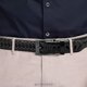 thumbnail image 2 of Pantalón de vestir casual con cinturón de cuero trenzado Chaoren para hombre, 2 of 8