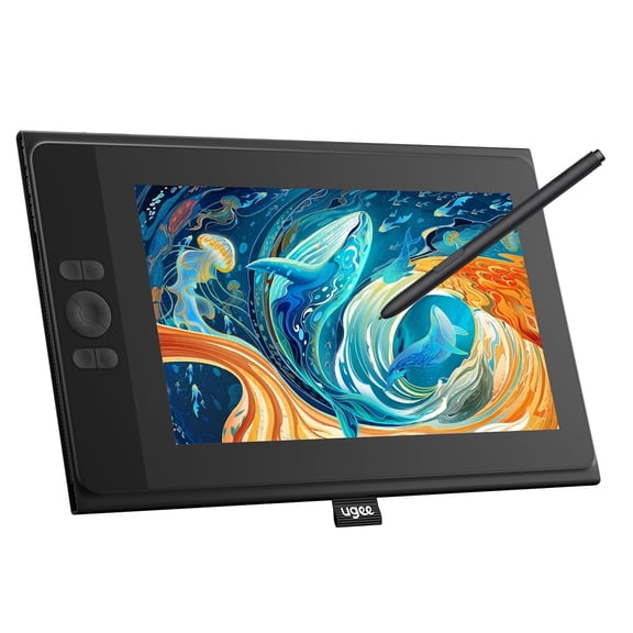 UGEE UE12 11.6 inch Full-laminated IPS LCD Drawing Tablet with Screen, 124%sRGB for Windows/Mac/Android