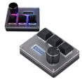 thumbnail image 1 of Teclado Personalizado, 3 Teclas Teclado Pequeño 5V 1a Tipo C Conexión Codificador Giratorio para Trabajo Diario de Oficina, 1 of 7