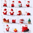 thumbnail image 6 of Dserhfy Chritsmas Ornament Exquisite Portable Wide Application Wear-resistant Safe Ornamental Adorable Xmas Resin Elk Santa Claus Decoration for Party, 6 of 8