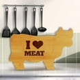 thumbnail image 5 of I (Heart Icon) Meat 14.75 x 9.75" Cow Shape Cutting Board | Funny Kitchen Chopping Board, 5 of 7