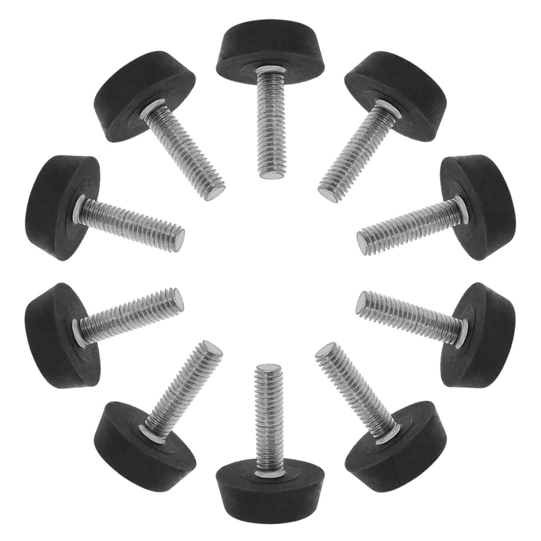 M6 x 22 x 22mm Furniture Glide Leveling Feet Floor Protector for Table