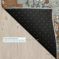 thumbnail image 5 of Addison Rugs Chantille Indoor/Outdoor Traditional Paprika Machine Washable Round Rug, 8' x 8', 5 of 8