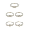 thumbnail image 3 of Collar corto de cristal brillante Minnieouse con perlas Vintage elegante para mujer, 3 of 6