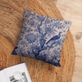 thumbnail image 6 of Pillows & Pillow Covers Blue Birds And White Flowers Chinoiserie Vintage Pillowcases 20"x20" Blue And White Spring Decorative Throw Pillow Covers Decorative Outdoor Linen Fabric Pillow Case, 6 of 7