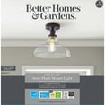 thumbnail image 4 of Better Homes & Gardens 12" Farmhouse Bronze Ceiling Light, Metal Base Glass Shade ST19 LED Bulb, 4 of 11