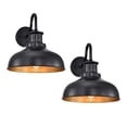 thumbnail image 1 of Lámparas de pared para exteriores Diyel Gooseneck 120V Rustic Black, 1 of 9