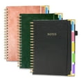 thumbnail image 4 of Misright Twin Coil Binding PU Leather Notebook 300 Pages Lined Portable, 4 of 13