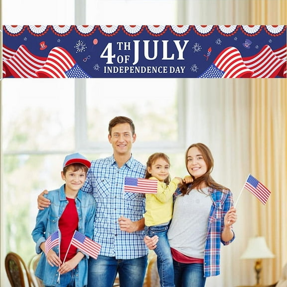 July 4th Independence Day Indoor Placemats, 16x12 Inches Independence Day Placemat, Gnomes Stars Plaid 4th of July Placemats For Holiday, Party, Outdoor,Table Decoration