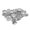 Silver, variant on 50 Pieces 16mm Round Charms Pendant Settings for Cabochons Necklace Crafts - Bronze