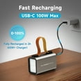 thumbnail image 5 of ALLPOWERS PB100 24000mAh Power Bank, 100W PD Fast Charging Portable Charger with LED Display & Light for Travel, Camping, Emergency, 5 of 10